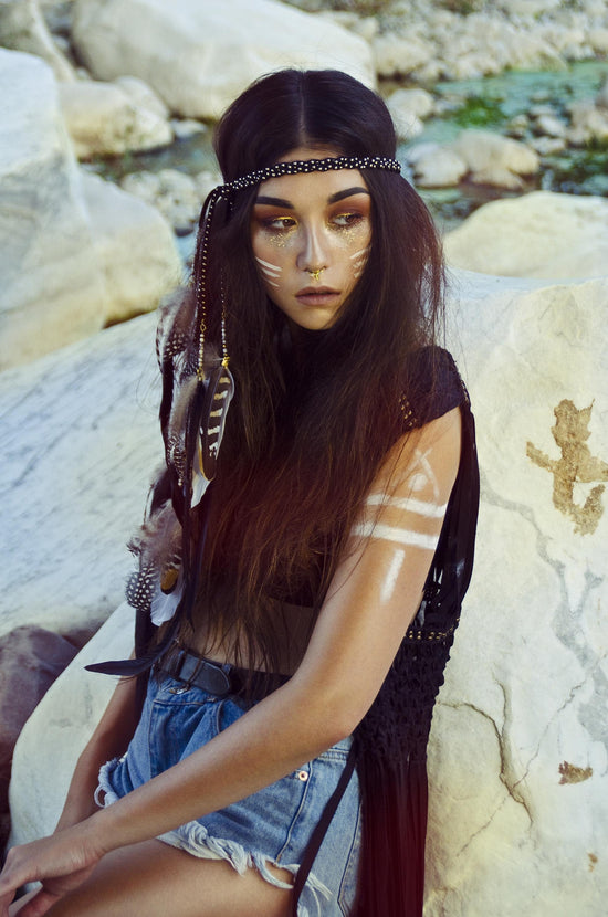 Festival feather headband