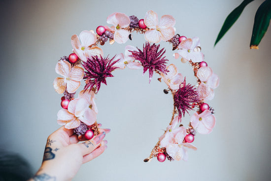 Winter Flower Crown Christmas Party