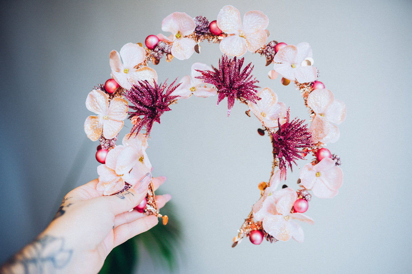 Winter Flower Crown Christmas Party