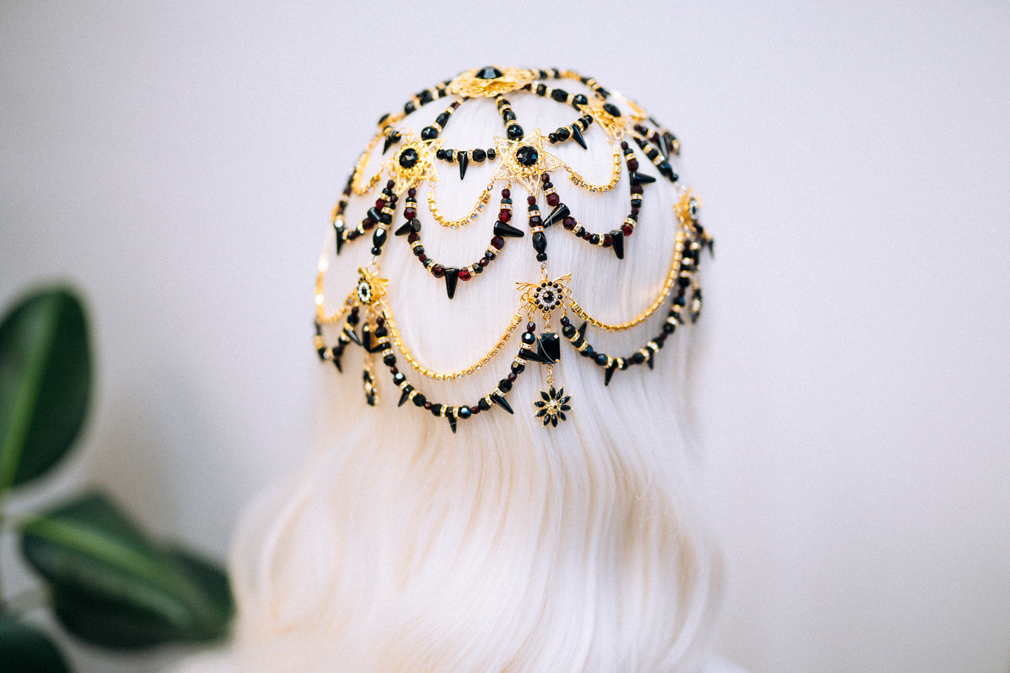 Big Gatsby Headpiece Chain Headband